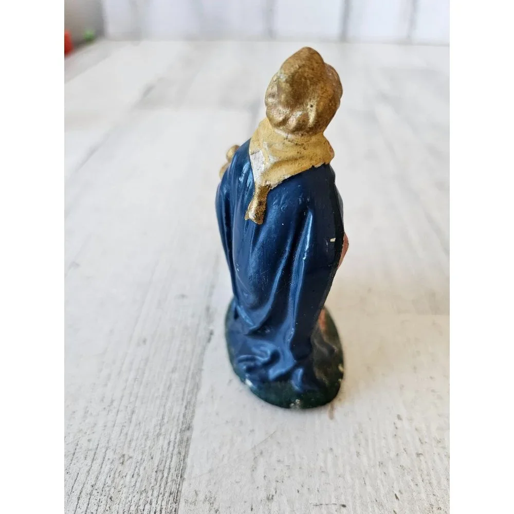 Vintage‎ Germany Wiseman myrrh incense nativity village Xmas
